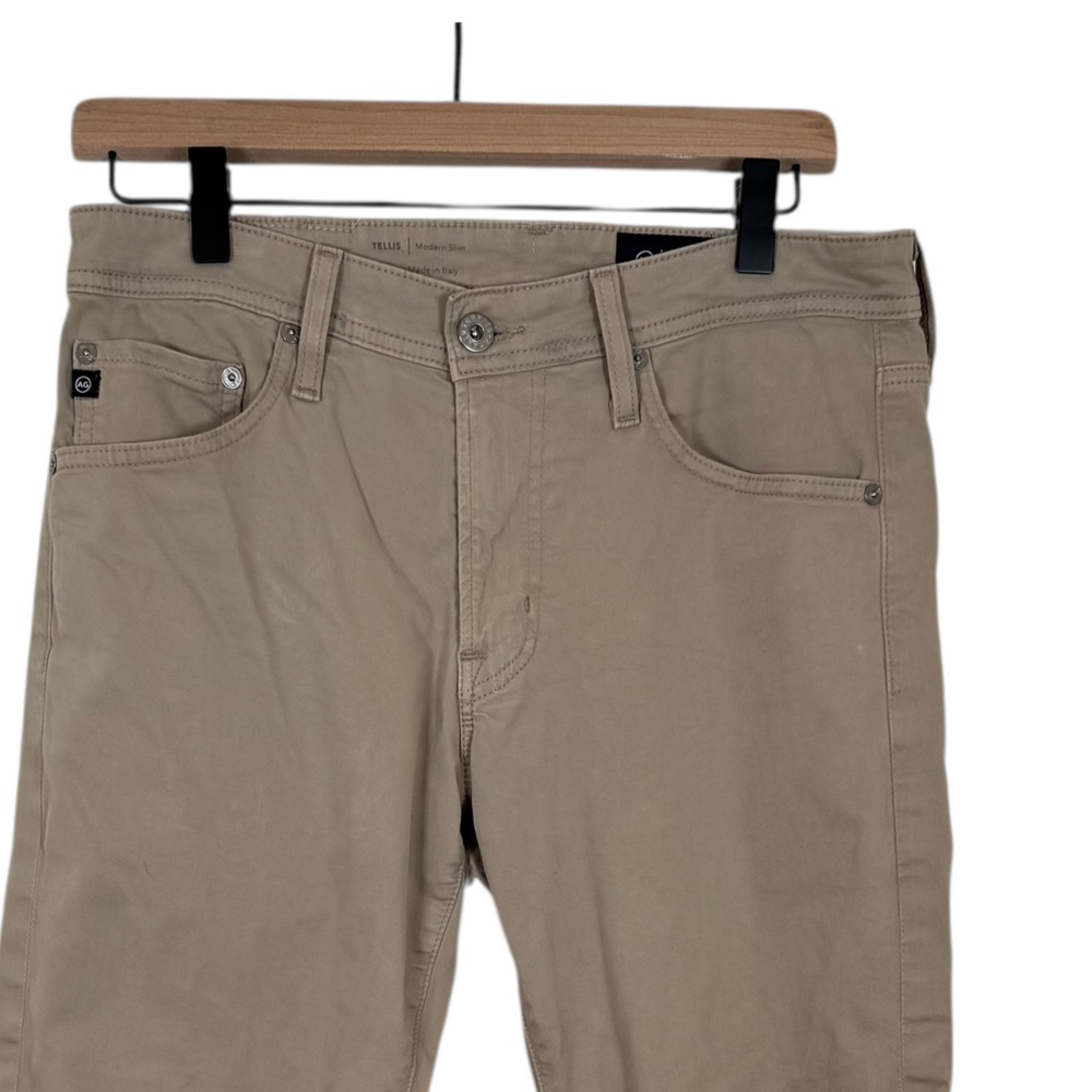 AG Adriano Goldschmied Tellis Modern Slim Khaki Chino 29x32 Actual 29x25